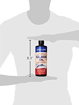 Life Line Wild Alaskan Salmon Oil Omega-3 Supplement for Dogs and Cats | DHA & EPA for Healthy Skin, Coat, Brain & Heart – 26 oz