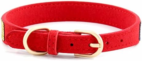 Cute Dog Collar with Bling Rhinestone, Fancy Crystal Diamond Glitter Pretty Jewel Soft Cat Collars for Small Medium Large Breed Dogs Girl Female Pet Puppy Kitten Terrier (XXS, Red3)