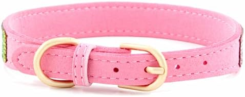 Cute Dog Collar with Bling Rhinestone, Fancy Crystal Diamond Glitter Pretty Jewel Soft Cat Collars for Small Medium Large Breed Dogs Girl Female Pet Puppy Kitten Terrier (XXS, Pink3)