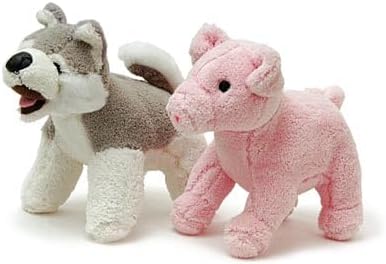 Jeffers Pet Plush Dog Toy with Squeaker, Pink Pig 8" - Soft Crinkle Fabric, Safe & Durable, Healthy Fun for Small & Medium Dogs, Interactive Play, Fetch, Tug - Best Gift for Active Games