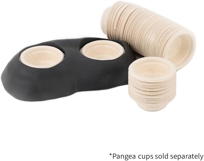 Pangea Ultimate Eco Dish, Crested Gecko Food and Water Bowl for Terrestrial Lizards, Durable Silicone Feeding Accessory for Reptile Terrariums 3.125in x 5.5in (Blue Marble)