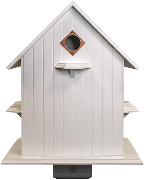 BestNest Wing & A Prayer Purple Martin Mansion Bird House - Hammered Copper Roof - Purple Martin House for Outdoors - Martin Bird Houses - Elegant Design for Gardens & Large Yards