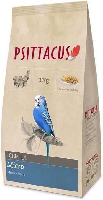 Psittacus Micro 2.2 lb | Complete Diet for Parakeets, Cockatiels and Australian Parrots | Premium Food for Birds, 100% no-GMO