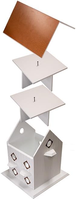 BestNest Wing & A Prayer Purple Martin Mansion Bird House - Hammered Copper Roof - Purple Martin House for Outdoors - Martin Bird Houses - Elegant Design for Gardens & Large Yards