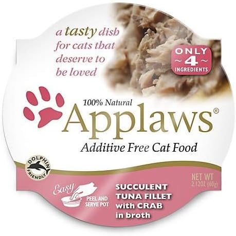 Applaws Cat Food in Broth Pots Variety Pack,Bowl - 6 Flavors - 2.12 Ounces Each (12 Total) Pots,