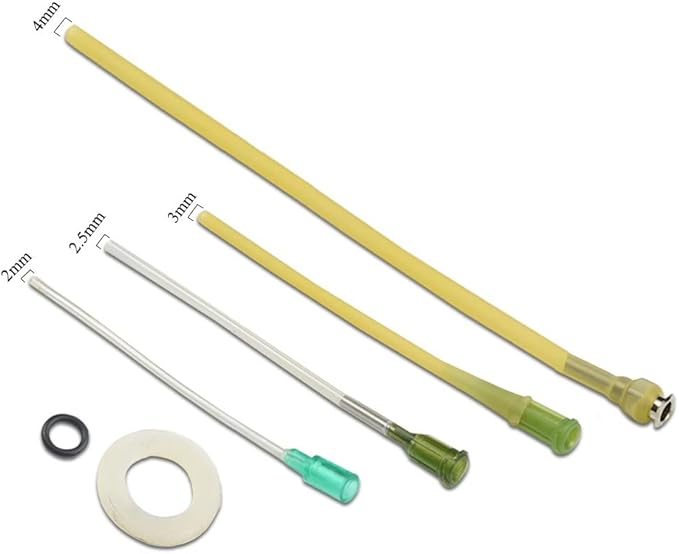 LILYS PET Young Birds Feeding Syringe,Plastic and Perspex Material,Used for Feeding Milk for Young Birds or Feeding Medicine for Sick Birds (50ml and 2+2.5+3mm Hose) …