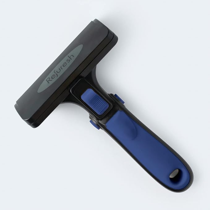 Deshedding Dog Brush for Short/Medium Hair (Large,Blue) – Gentle Deshedding Tool for Dogs & Cats – Reduces Shedding, Without damaging Topcoat. Removes Loose Fur & Dead Undercoat.
