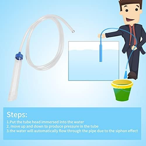 KUIDAMOS Aquarium Manual Water Changer Gravel Cleaner Siphon Tube Fish Tank Tidyning Tool Fish Tank Gravel Cleaner Aquarium Vacuum Siphon Fish Tank Drainer Gravel Cleaners