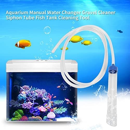 KUIDAMOS Aquarium Manual Water Changer Gravel Cleaner Siphon Tube Fish Tank Tidyning Tool Fish Tank Gravel Cleaner Aquarium Vacuum Siphon Fish Tank Drainer Gravel Cleaners