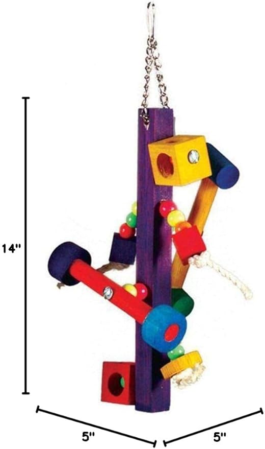 Prevue 60062368: Bodacious Bites Spinner Bird Toy