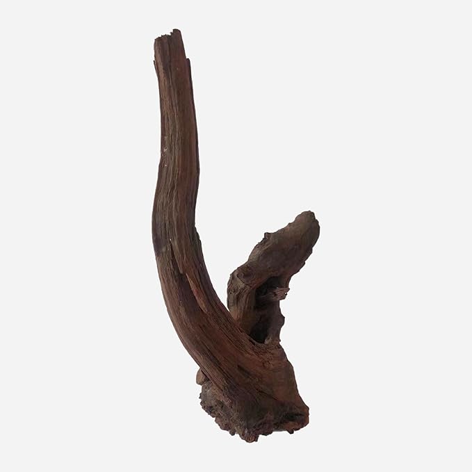 Natural Driftwood for Aquarium Decor, L12.2×W7.09×H18.5 Inches Large Drift Wood Decorations for Reptile Hide, Fish Tank, Optional Shapes