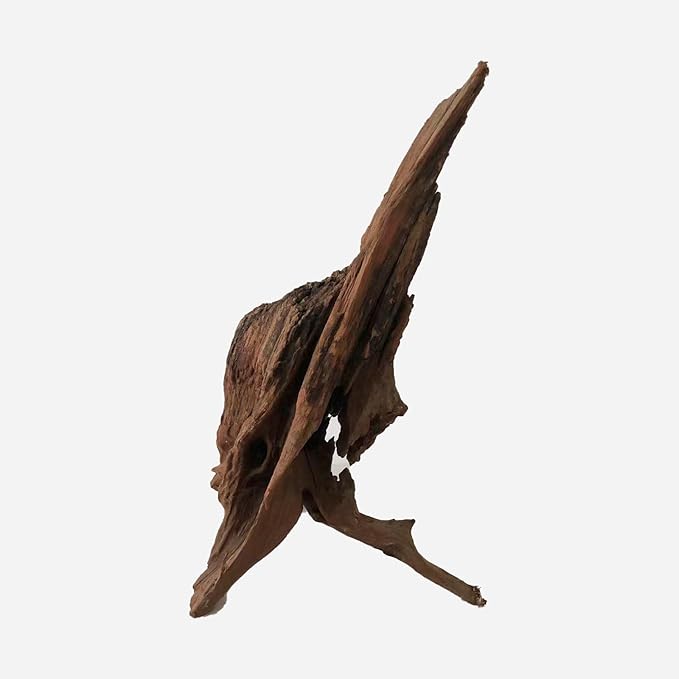 Natural Driftwood for Aquarium Decor, L10.63×W10.63×H18.9 Inches Large Drift Wood Decorations for Reptile Hide, Fish Tank, Optional Shapes