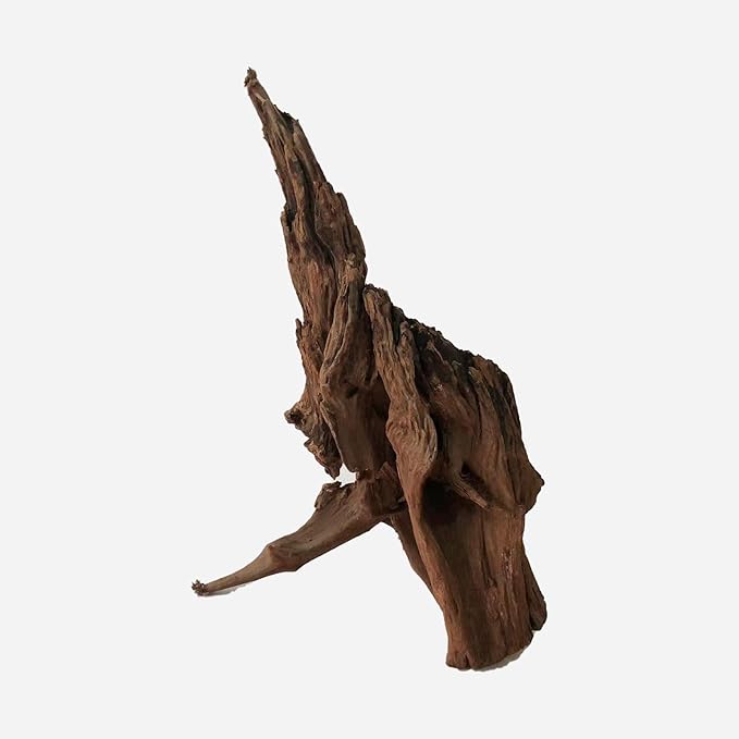 Natural Driftwood for Aquarium Decor, L10.63×W10.63×H18.9 Inches Large Drift Wood Decorations for Reptile Hide, Fish Tank, Optional Shapes