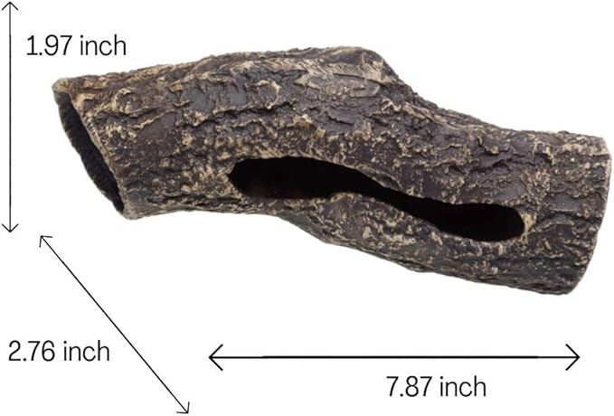 Plecoceramics Large Pleco Cave Breeding Ceramic Decorations Fish Tank Aquarium (1 pcs Scape Log)
