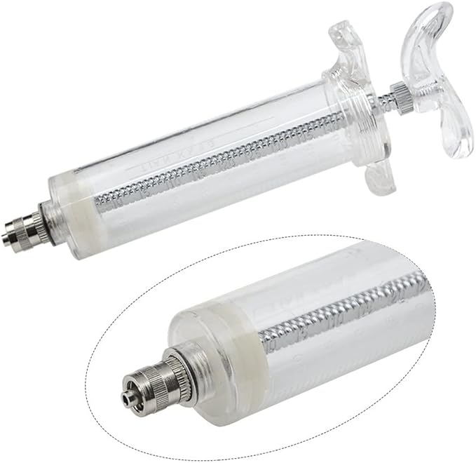 LILYS PET Young Birds Feeding Syringe,Plastic and Perspex Material,Used for Feeding Milk for Young Birds or Feeding Medicine for Sick Birds (50ml and 2+2.5+3mm Hose) …