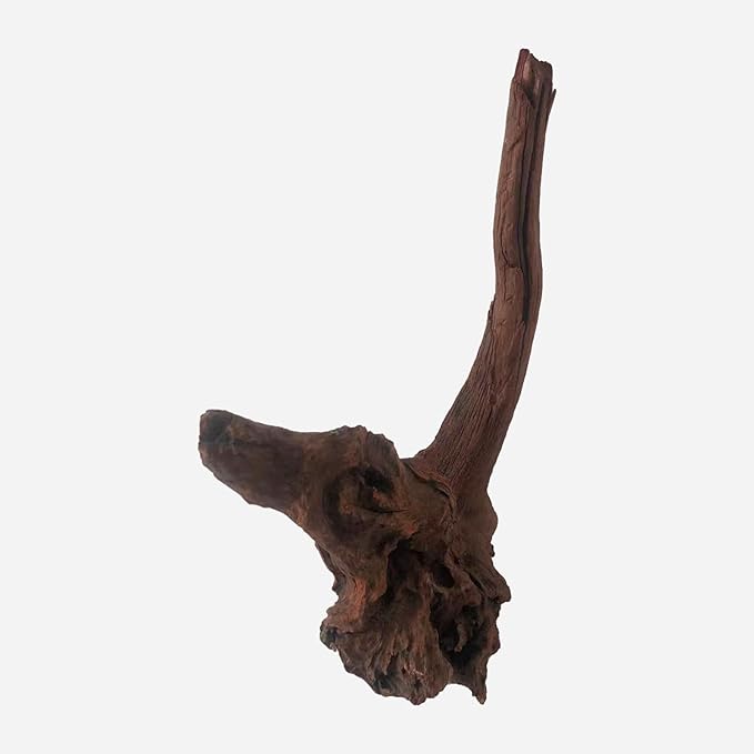 Natural Driftwood for Aquarium Decor, L12.2×W7.09×H18.5 Inches Large Drift Wood Decorations for Reptile Hide, Fish Tank, Optional Shapes