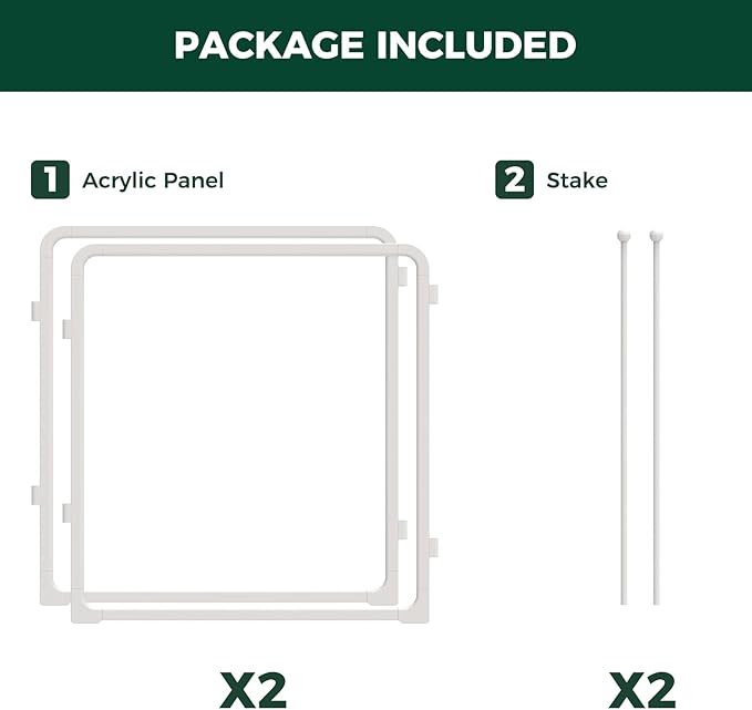 FXW Homeplus Unleashed Indoor Dog Playpen - Stress-Free and Safe Play, Heavy Duty 24 Inch 2 Acrylic Panels Dog Pen for Puppy and Small Dogs, White│Patented