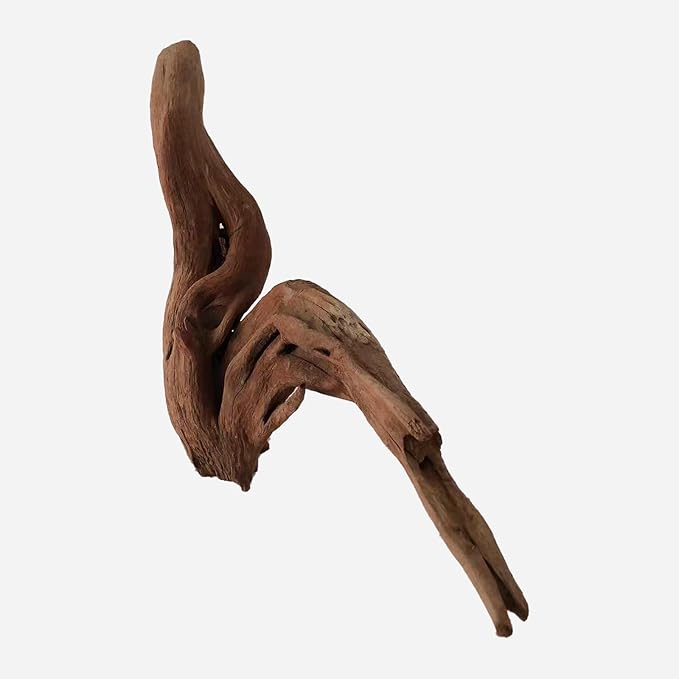 Natural Driftwood for Aquarium Decor, L24.02×W5.51×H16.14 Inches Large Drift Wood Decorations for Reptile Hide, Fish Tank, Optional Shapes