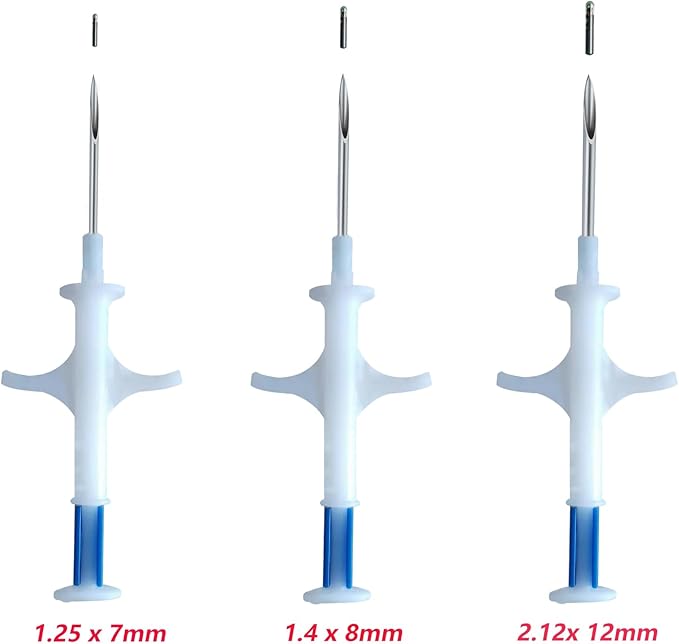 Small Animal Identification Microchip Transponder 10 Pack with Sharp Needle for Hamster Birds Parrot Turtle Snake Fish