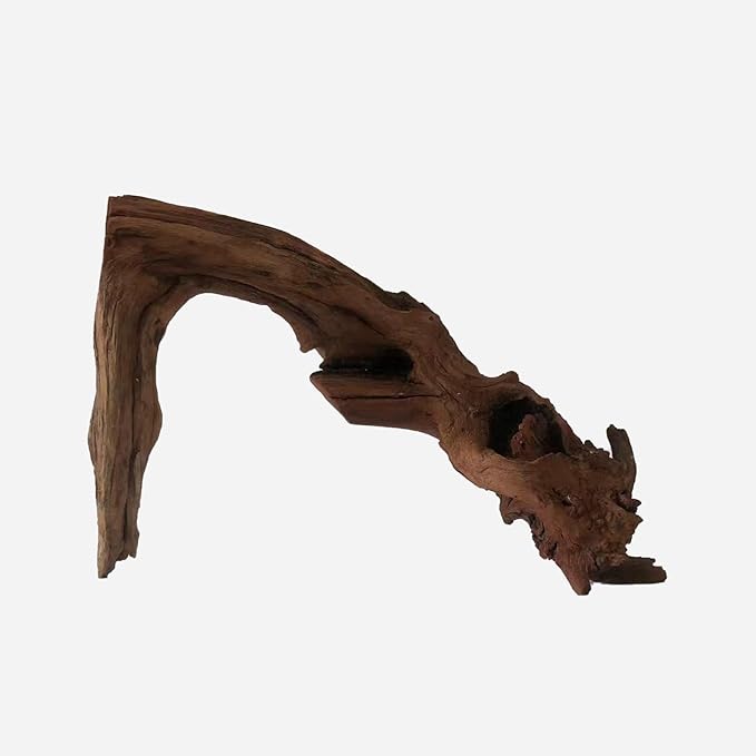 Natural Driftwood for Aquarium Decor, L16.93×W6.3×H10.63 Inches Large Drift Wood Decorations for Reptile Hide, Fish Tank, Optional Shapes
