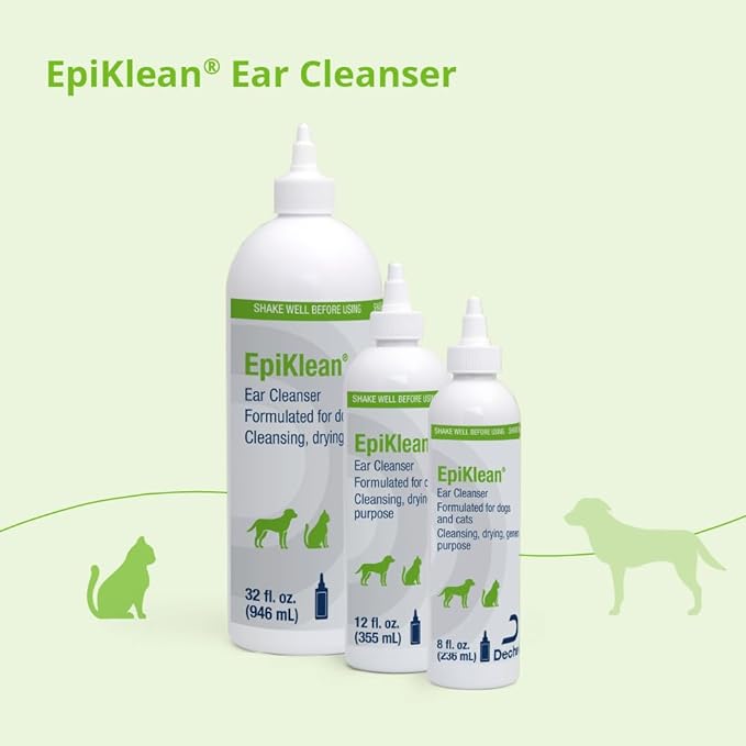 Epiklean Ear Cleanser for Dogs and Cats, 8 fl oz