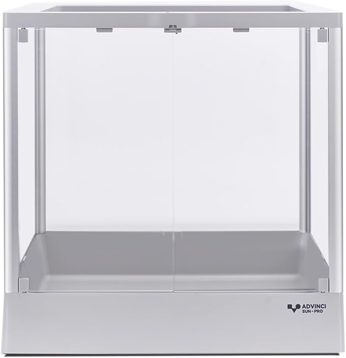 Reptile Glass Terrarium 18"x18"x18" 24 Gallon Knock-Down Dual-Locking Security Mesh Ventilation Durable Aluminum Frame Modern Design