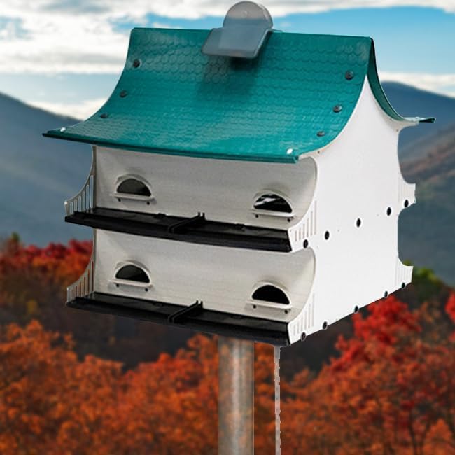 S&K Great Eight Purple Martin House – 8-Room Plastic Birdhouse