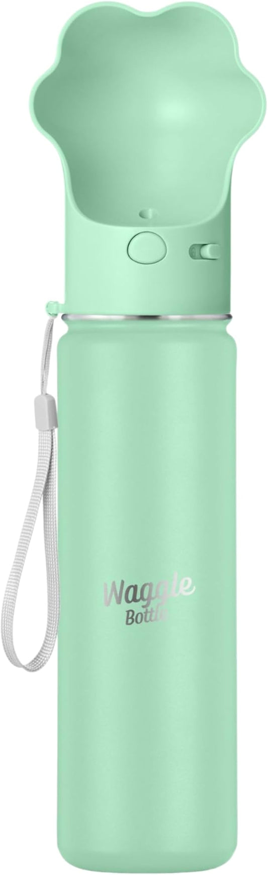 Stainless Steel Dog Travel Water Bottle, Vacuum Insulated Portable Dog Water Dispenser, Large Bottle with Drink Cup On The Go, Outdoor Walking, Hiking, Travel (Mint, 22oz)