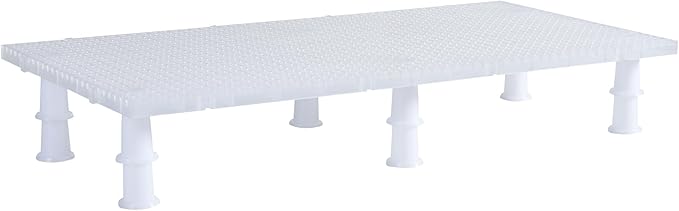 ALEGI Plastic Grid Divider Tray Egg Crate Louvre Aquarium Fish Tank Bottom Isolation with Bracket (4pcs)