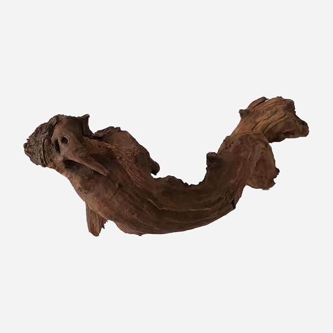 Natural Driftwood for Aquarium Decor, L24.02×W9.45×H7.09 Inches Large Drift Wood Decorations for Reptile Hide, Fish Tank, Optional Shapes
