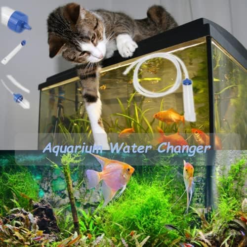 KUIDAMOS Aquarium Manual Water Changer Gravel Cleaner Siphon Tube Fish Tank Tidyning Tool Fish Tank Gravel Cleaner Aquarium Vacuum Siphon Fish Tank Drainer Gravel Cleaners