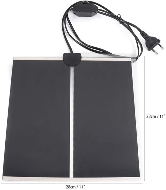 2 Pack 14 W Reptile Heating Pad Under Tank Heater Tank Warmer with Temperature Control, Power Adjustment Terrarium Heater Heat Mat for Reptiles Turtle Tortoise Snakes Lizard