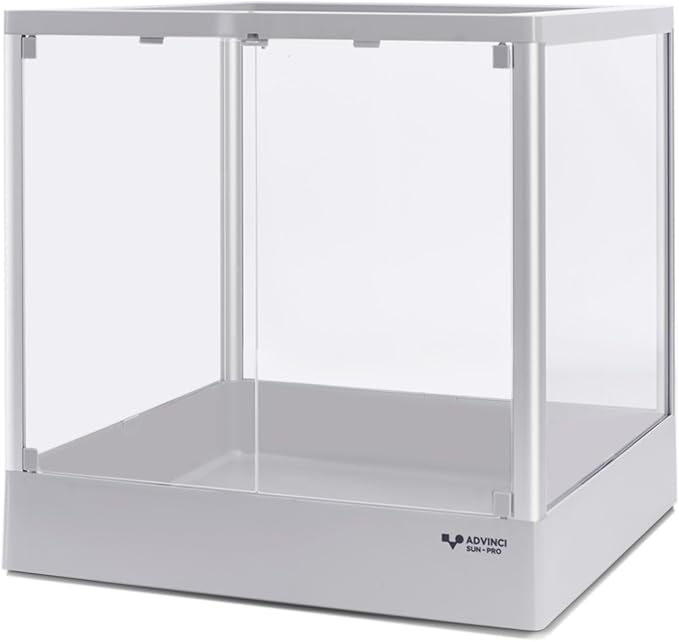 Reptile Glass Terrarium 18"x18"x18" 24 Gallon Knock-Down Dual-Locking Security Mesh Ventilation Durable Aluminum Frame Modern Design