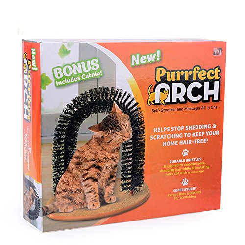 BUYTER Cat Massage Scratching Itch Kitty Hair Tools Beauty Care Brush Bristle Arch