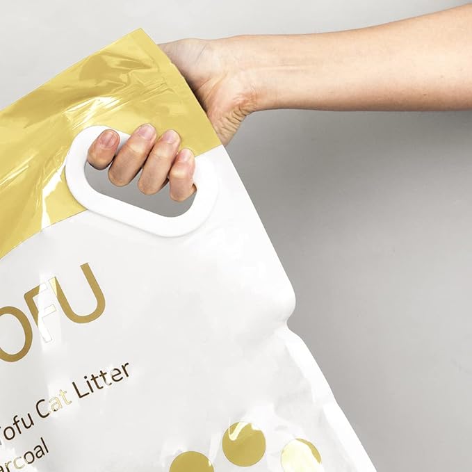 I AM TOFU - Tofu Cat Litter, Natural, Flushable, Dust Free, Extra Clumping Pellet Litter (10 LBS, Original)