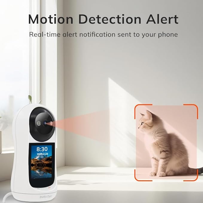Pet Camera with 2-Way Audio, 5MP Lens, Motion Tracking, 360° Vision, Human Detection