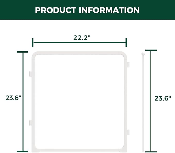 FXW Homeplus Unleashed Indoor Dog Playpen - Stress-Free and Safe Play, Heavy Duty 24 Inch 2 Acrylic Panels Dog Pen for Puppy and Small Dogs, White│Patented