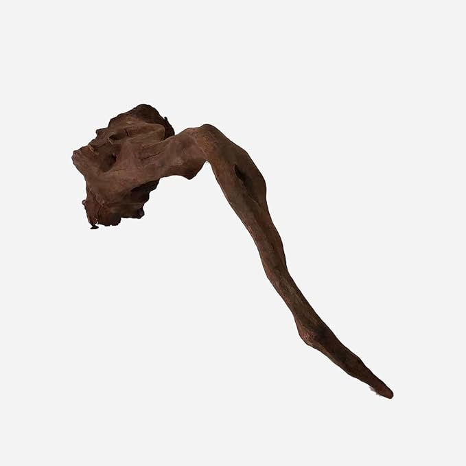 Natural Driftwood for Aquarium Decor, L25.2×W7.09×H7.48 Inches Large Drift Wood Decorations for Reptile Hide, Fish Tank, Optional Shapes