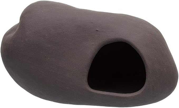 Plecoceramics Cichlid Stone Decoration - Aquarium cave for Cichlids, Betta, Small Fish - Fish Tank Hideway Decor - Betta Toys Hideout Stones House (Stone Small)