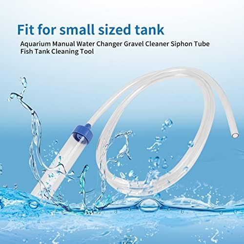 KUIDAMOS Aquarium Manual Water Changer Gravel Cleaner Siphon Tube Fish Tank Tidyning Tool Fish Tank Gravel Cleaner Aquarium Vacuum Siphon Fish Tank Drainer Gravel Cleaners