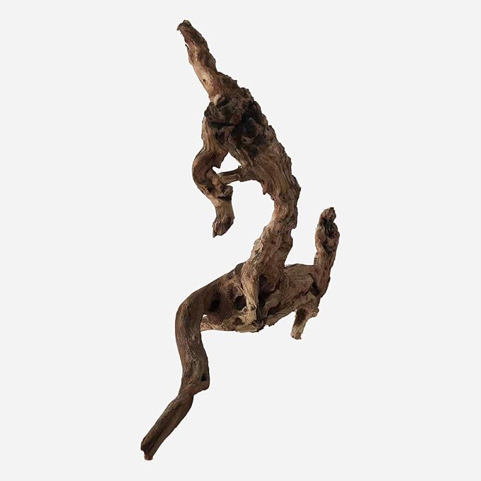 Natural Driftwood for Aquarium Decor, L20.08×W6.69×H18.11 Inches Large Drift Wood Decorations for Reptile Hide, Fish Tank, Optional Shapes