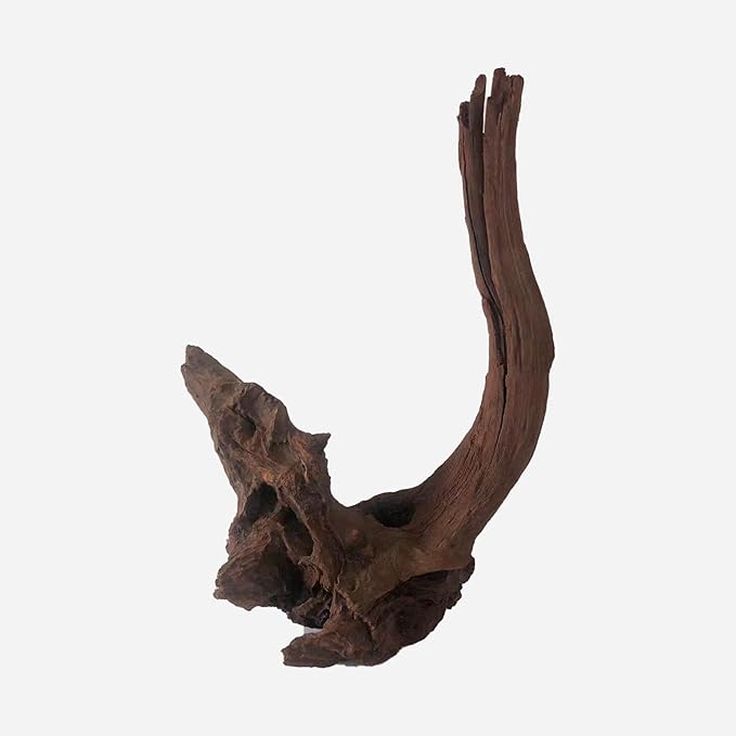 Natural Driftwood for Aquarium Decor, L12.2×W7.09×H18.5 Inches Large Drift Wood Decorations for Reptile Hide, Fish Tank, Optional Shapes