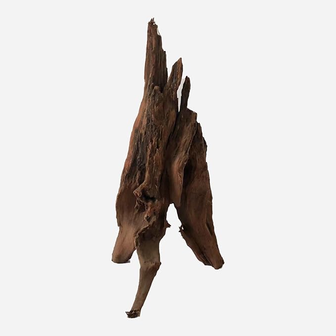 Natural Driftwood for Aquarium Decor, L10.63×W10.63×H18.9 Inches Large Drift Wood Decorations for Reptile Hide, Fish Tank, Optional Shapes