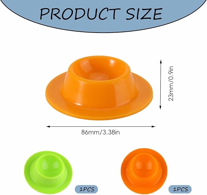 2 Pack Gecko Calcium Dish - Food and Water Bowl for Leopard Geckos, Small Reptiles