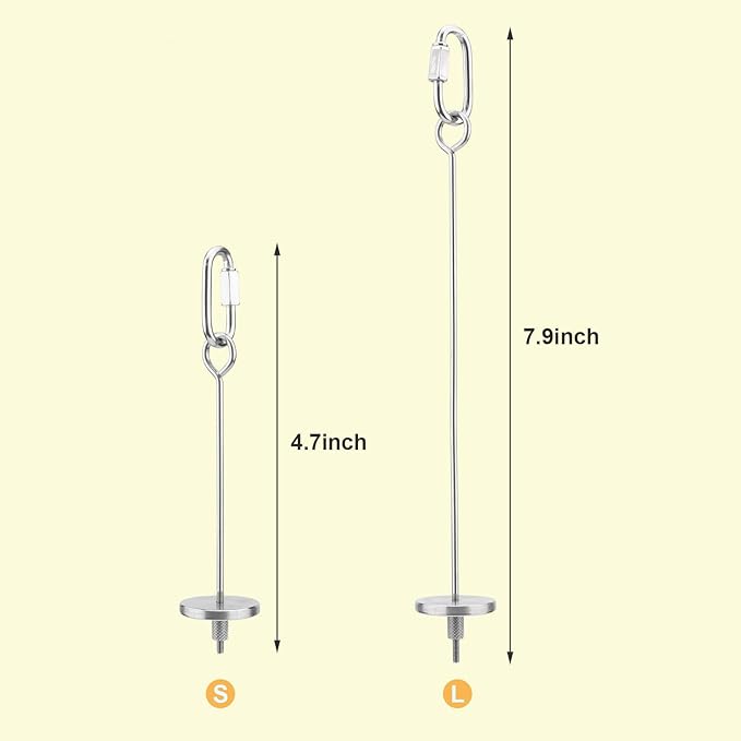 Hypeety Bird Fruit Vegetable Holder Stainless Steel Vegetable Skewer Hanging Food Feed Tool for Parrot Budgies Parakeet Cockatiels Conure Lovebirds Finch Canary Pigeon Hamster Rat Gerbil(7.9inch,20cm)