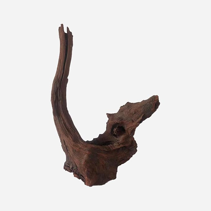 Natural Driftwood for Aquarium Decor, L12.2×W7.09×H18.5 Inches Large Drift Wood Decorations for Reptile Hide, Fish Tank, Optional Shapes