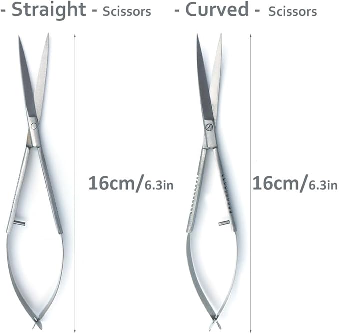 LINLAN Aquatic Plant Spring Scissors for Precise Trimming, Stainless Steel with Top Rebound Feel, Ideal for Aquatic Ferns and Microsorum Pteropus in Planted Tanks
