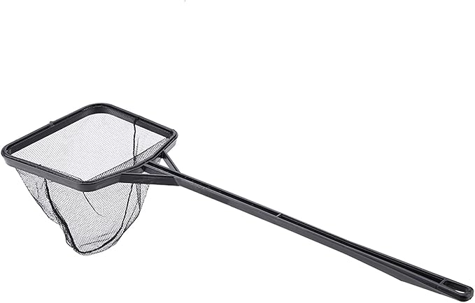 Fishing Net Lightweight Nylon Net and Anti-Slip Handle for Aquarium Fish (L)