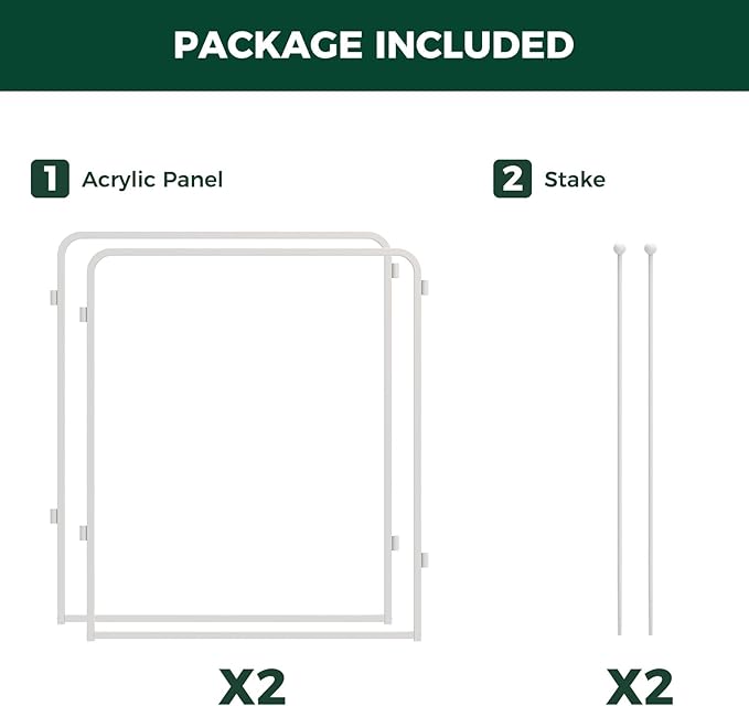 FXW Homeplus Unleashed Indoor Dog Playpen - Stress-Free and Safe Play, Heavy Duty 32 Inch 2 Acrylic Panels Dog Pen for Small and Medium Dogs, White│Patented