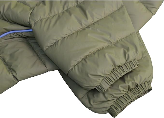 Olive Green Dog Jacket, 4 Legs Covered Waterproof Windproof Reflective Warm Vest, Zippered Adjustable Outdoor Snow Jacket for Small to Large Dogs XL